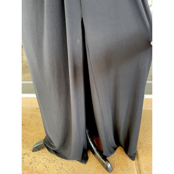 LAUREN RALPH LAUREN ~Black Full Length Gown ~Twist Detail & Peek-a-Boo Lace ~ 10 - Picture 6 of 16